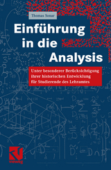 Einf&uuml;hrung in die Analysis - Thomas Sonar