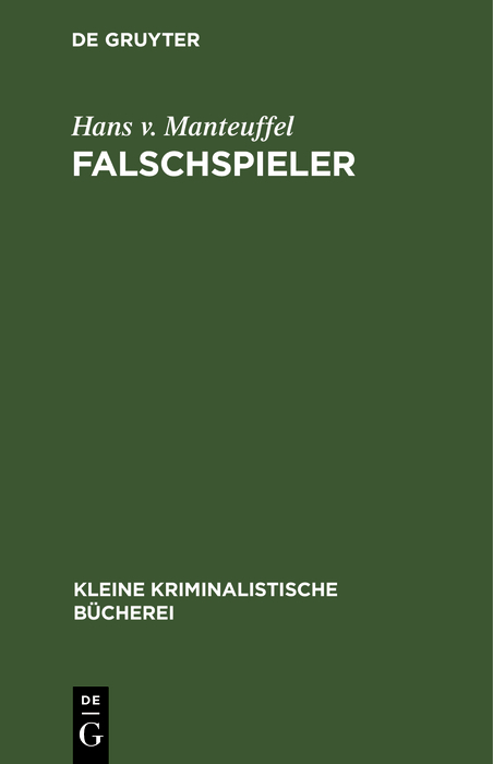 Falschspieler - Hans v. Manteuffel