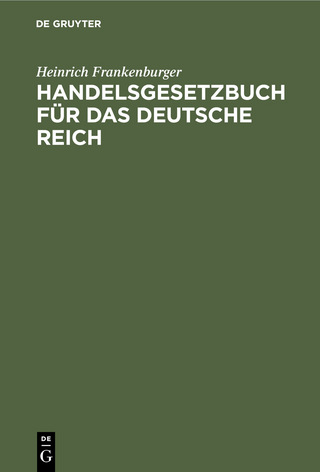 Handelsgesetzbuch für das Deutsche Reich