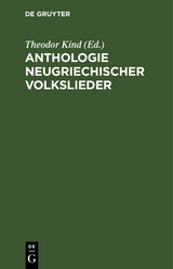 Anthologie neugriechischer Volkslieder - 