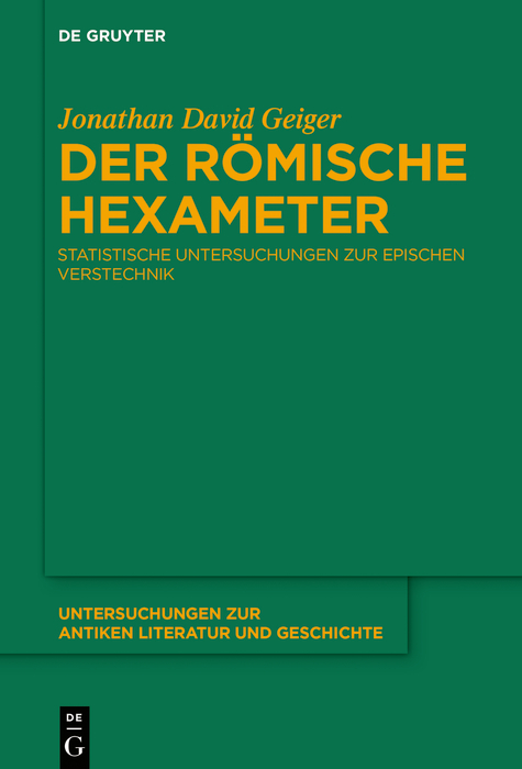 Der r&ouml;mische Hexameter - Jonathan Geiger
