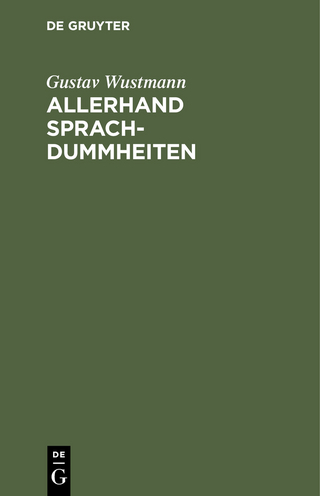 Allerhand Sprachdummheiten