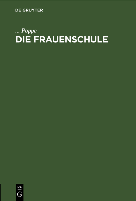 Die Frauenschule -  Poppe