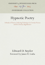Hypnotic Poetry - Edward D. Snyder