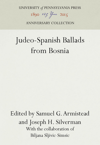 Judeo-Spanish Ballads from Bosnia