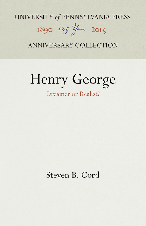 Henry George -  Steven B. Cord