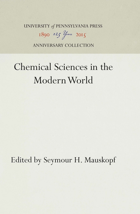 Chemical Sciences in the Modern World - 
