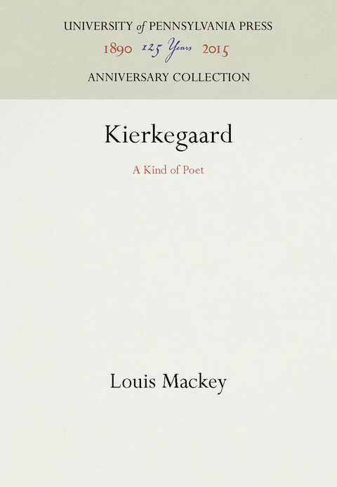 Kierkegaard - Louis Mackey