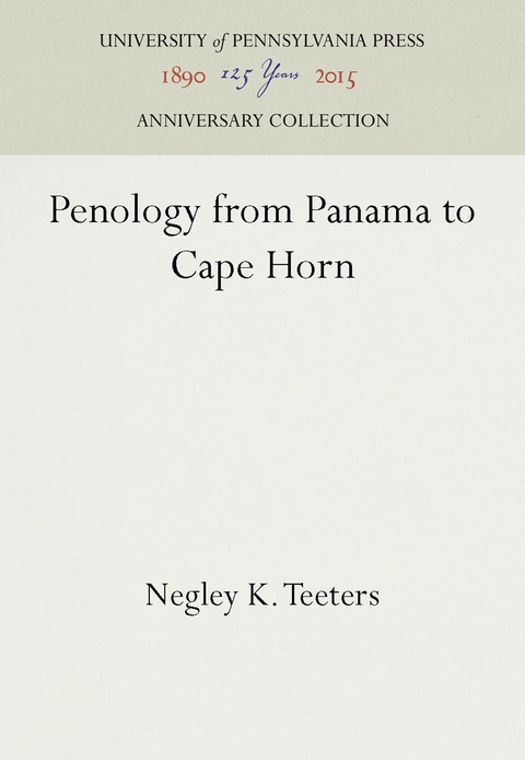 Penology from Panama to Cape Horn - Negley K. Teeters