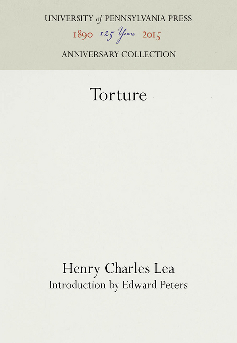 Torture - Henry Charles Lea