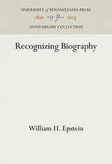 Recognizing Biography - William H. Epstein
