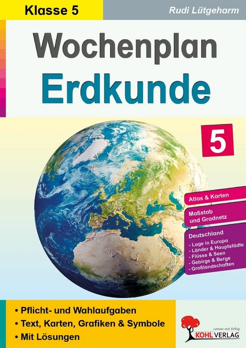 Wochenplan Erdkunde / Klasse 5 -  Rudi L&uuml;tgeharm