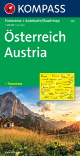 KOMPASS Autokarte Österreich, Austria 1:600.000 - 