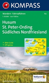 KOMPASS Wanderkarte Husum /St. Peter-Ording - S&uuml;dliches Nordfriesland - 