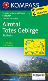 KOMPASS Wanderkarte Almtal - Totes Gebirge - Stodertal - 