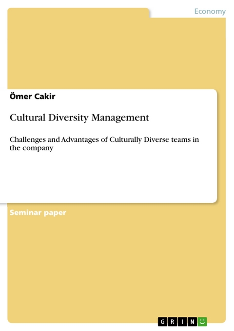 Cultural Diversity Management - &Ouml;mer Cakir