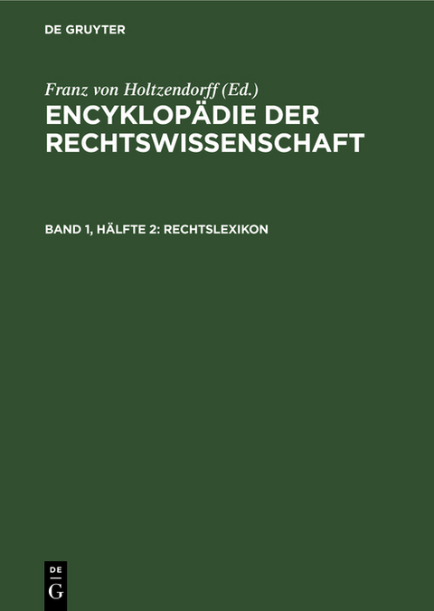 Rechtslexikon - 