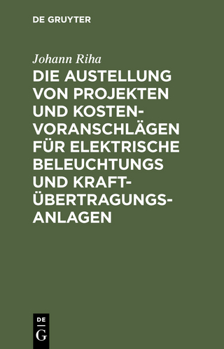 Die Austellung von Projekten und Kostenvoranschlägen für elektrische Beleuchtungs und Kraftübertragungs-Anlagen