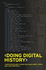 Doing digital history - Jonathan Blaney, Jane Winters, Sarah Milligan, Martin Steer