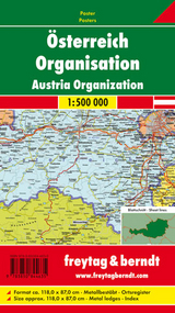 &Ouml;sterreich Organisation, 1:500.000, Poster metallbest&auml;bt - 