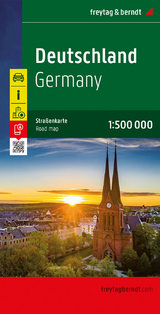 Deutschland, Stra&szlig;enkarte 1:500.000, freytag & berndt