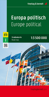 Europa politisch, Stra&szlig;enkarte 1:3.500.000, freytag & berndt