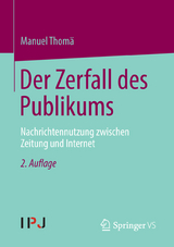 Der Zerfall des Publikums - Manuel Thom&auml;