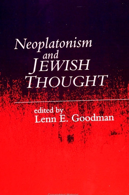 Neoplatonism and Jewish Thought - 