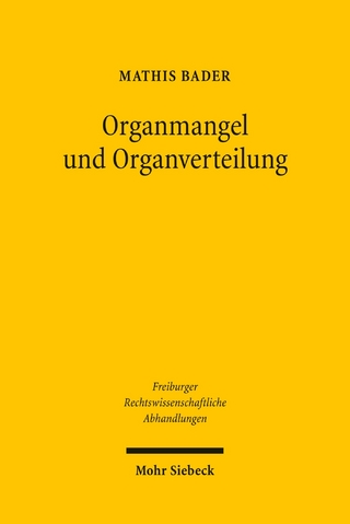 Organmangel und Organverteilung