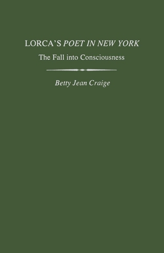 Lorca's Poet in New York