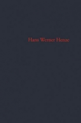 Ein Werkverzeichnis - Hans Werner Henze