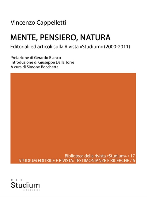 Mente, Pensiero, Natura - Vincenzo Cappelletti