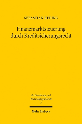 Finanzmarktsteuerung durch Kreditsicherungsrecht
