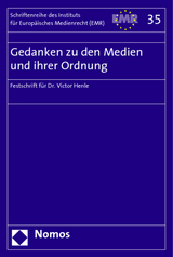 Gedanken zu den Medien und ihrer Ordnung -  Institut f&uuml;r Europ&auml;isches Medienrecht (EMR)