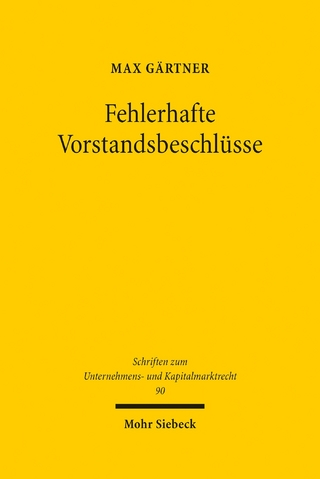 Fehlerhafte Vorstandsbeschlüsse