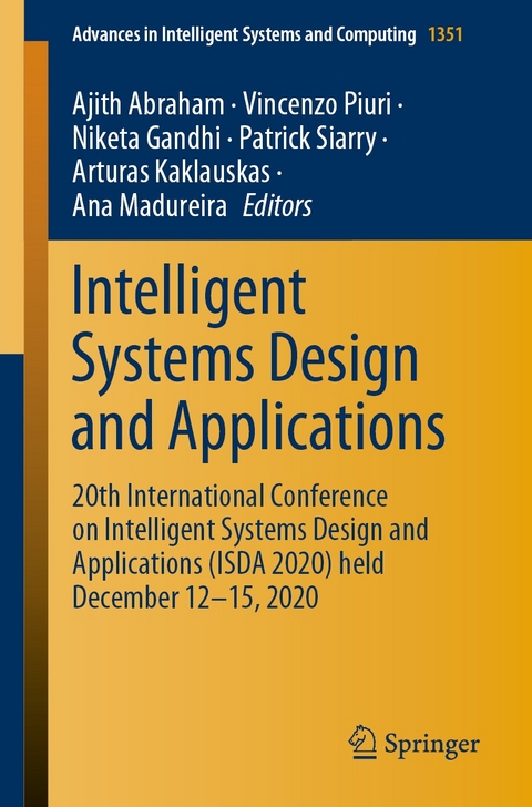Intelligent Systems Design and Applications - 