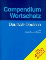 Compendium Wortschatz Deutsch-Deutsch - Guido Schmitz-Cliever