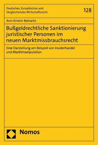 Bußgeldrechtliche Sanktionierung juristischer Personen im neuen Marktmissbrauchsrecht