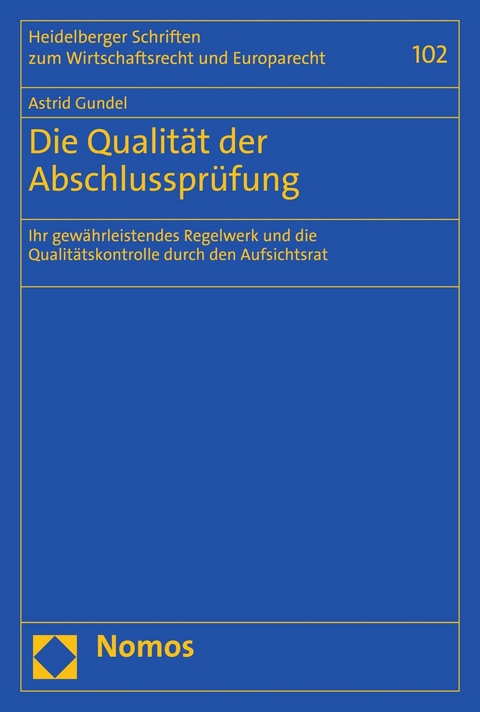 Die Qualit&auml;t der Abschlusspr&uuml;fung - Astrid Gundel