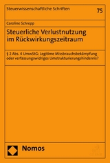 Steuerliche Verlustnutzung im R&uuml;ckwirkungszeitraum - Caroline Schrepp