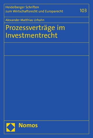 Prozessverträge im Investmentrecht
