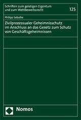 Zivilprozessualer Geheimnisschutz im Anschluss an das Gesetz zum Schutz von Gesch&auml;ftsgeheimnissen - Philipp Sebulke