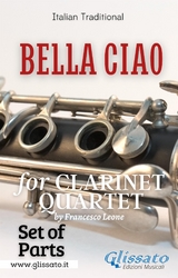 Bella Ciao for Clarinet Quartet (set of parts) - Glissato Series Clarinet Quartet, Italian folk song