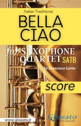 Bella Ciao for Saxophone Quartet (score) - Italian folk song