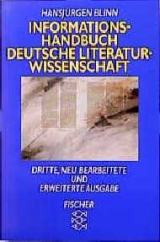 Informationshandbuch Deutsche Literaturwissenschaft - Hansj&uuml;rgen Blinn