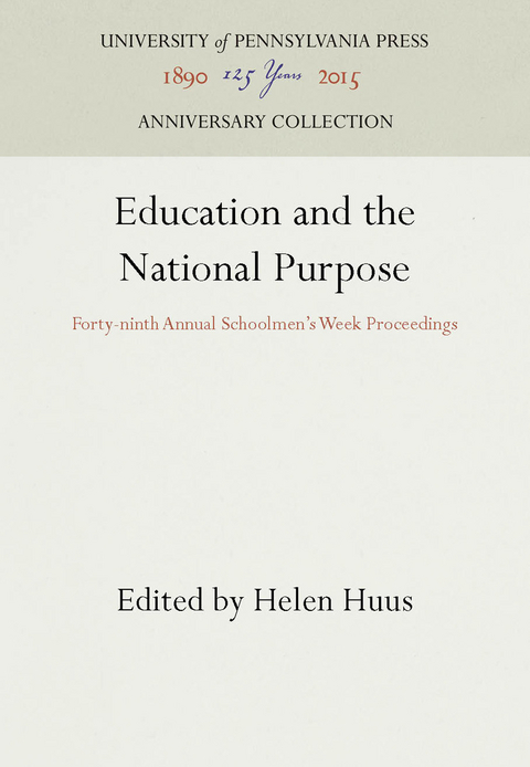 Education and the National Purpose - 