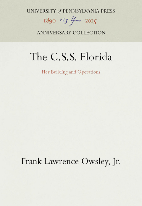 The C.S.S. Florida - Frank Lawrence Owsley Jr.