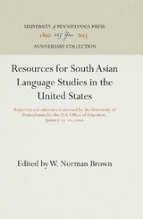 Resources for South Asian Language Studies in the United States - 