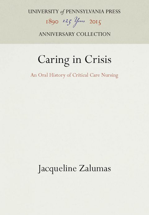 Caring in Crisis - Jacqueline Zalumas