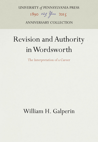 Revision and Authority in Wordsworth